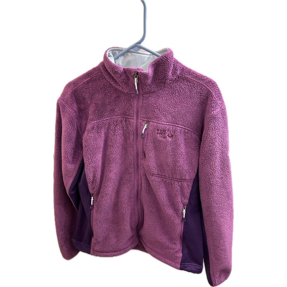 Mountain Hardwear Jacket Fusha  Pyxis Tech Plush Fleece Womens sz L OL4747
